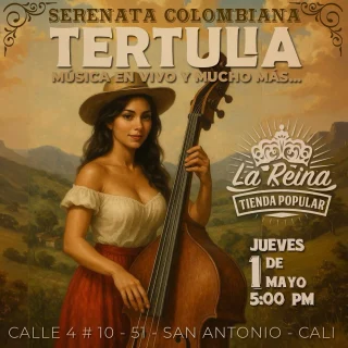 El Día del Trabajo lo celebramos como sabemos: haciendo lo que amamos.
Música, palabra y encuentro.
Este jueves en La Reina, brindamos por todos los trabajadores que sostienen esta vida.

@alvarofzapata @sai_conde @oscar.javier.agu @dannaortegar @sebastian12_03 @ibarralina_ @andrea_chicue5 @danzcello @ela_daza___ @cata_amortegui_ @arleypacheco14 @carlosgarciavelasquez @flyaway_98 @andres.c.abandola @luisaizquierdob @tato.navarrop @tatan.musica @juan_correa.percusion @pulpomazabel
@dani_lara79 @juliangomezcontrabajo @samaperit @lauraa_coboo @juanksaavedra @disol20.rap @denisse.violista.music @jairosalazarlop @elpulpo961 @pollito_ronco